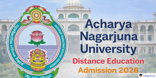 Acharya Nagarjuna University Distance Education Admission 2026 Begins; Check Details & Fees Here